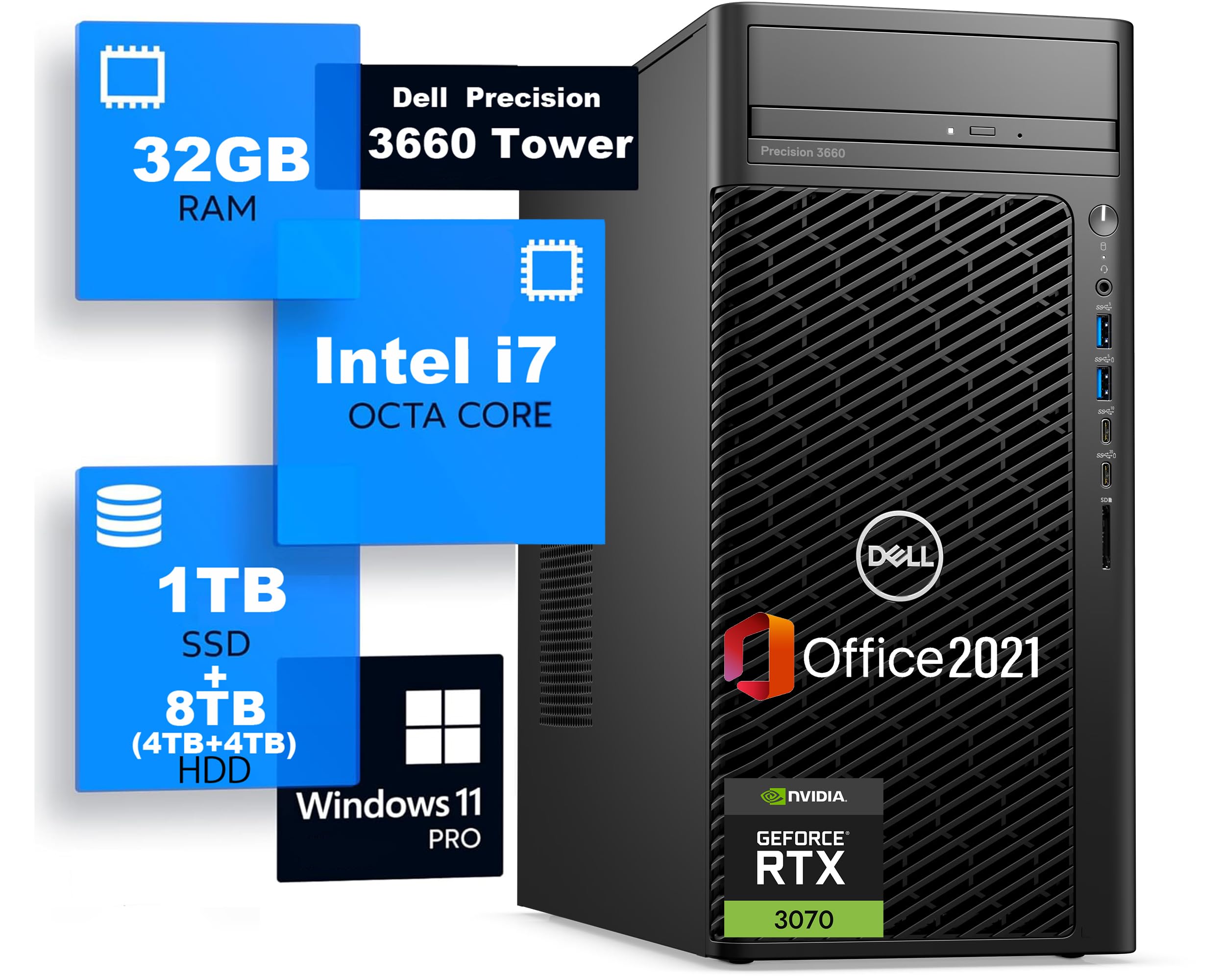 Amazon.co.jp: 【整備済み品】DELL Precision 3660 Tower ワーク